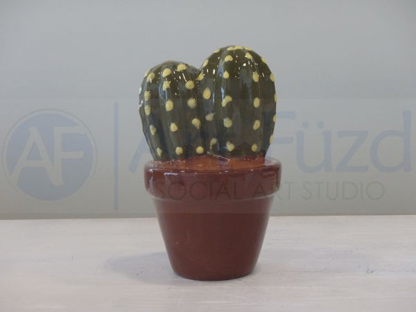 Magnificent Cactus Succulent in Flower Pot Figurine ~ 3.5 x 3.5 x 5