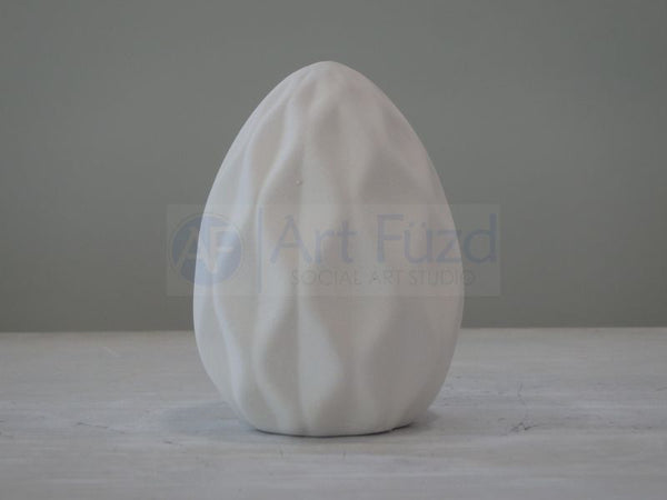 Deep Facet Faceted Egg Figurine ~ 3 x 3 x 3.5