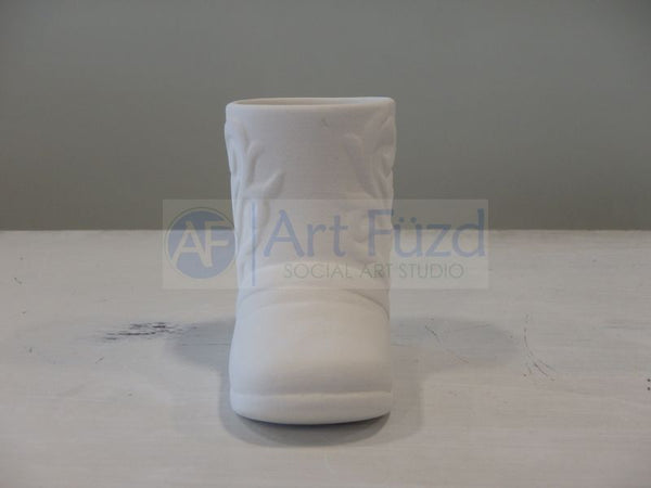 Floral Boot Vase or Cup (4 oz.) ~ 3.25 x 1.75 x 3