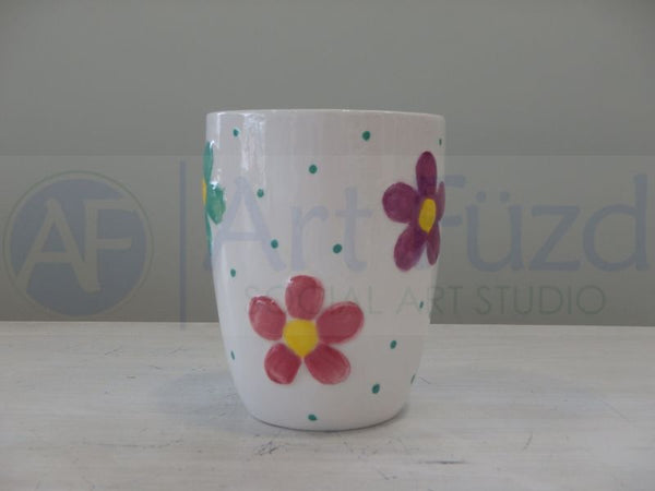 Small Flower Power Tumbler (8 oz.) ~ 3 in. dia. x 3.75 in. high