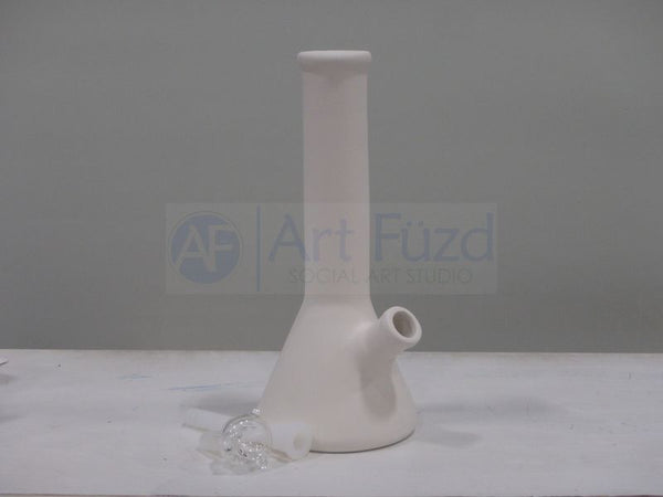 Classic Beaker Bong, includes Glass Bowl and Silicone Downstem ~ 4.5 x 4 x 10.5