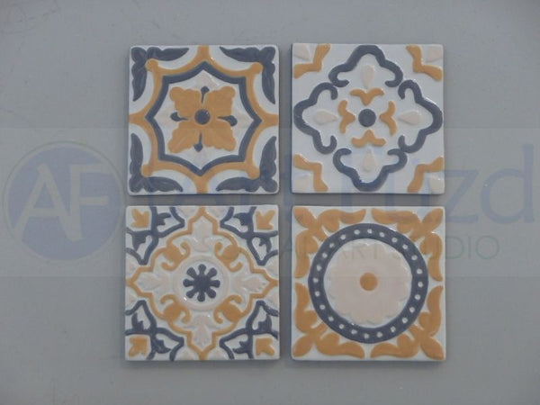 Set of Catalina Coasters, Four (4) designs ~ 3.5 x 3.5 x 0.25 each