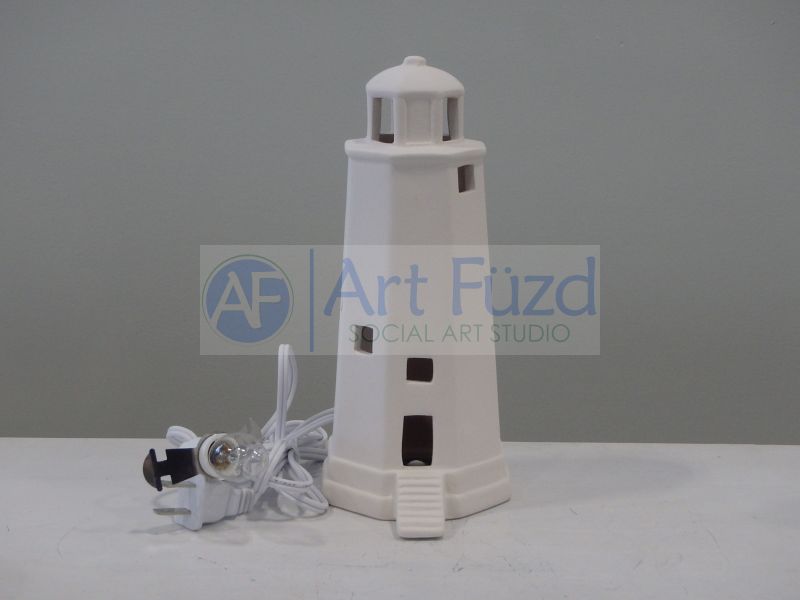 Lighthouse Figurine, includes Light Kit ~ 3.5 x 8.25