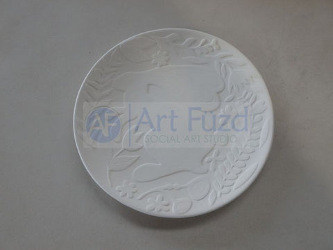 Blossoming Bunny Plate ~ 9.25 in. dia. x 1 in. high
