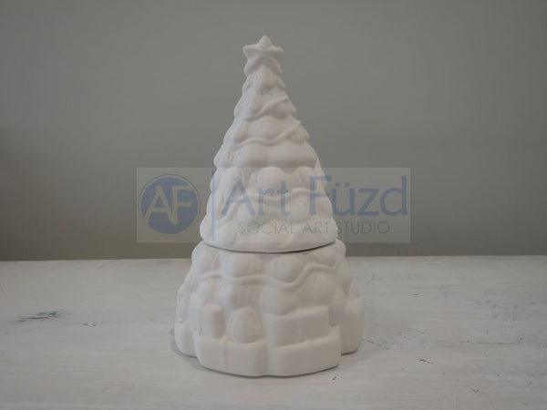 Christmas Tree Box ~ 3.75 in. dia. x 6 in. high