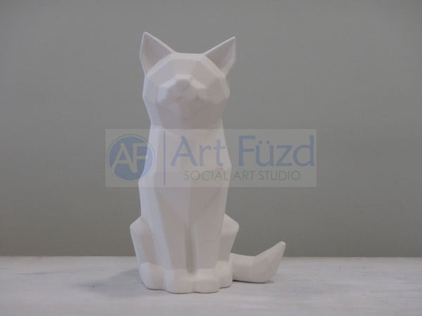 Faceted Cat Figurine ~ 6.25 x 5 x 9.75