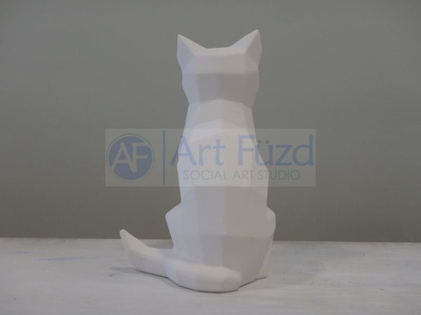 Faceted Cat Figurine ~ 6.25 x 5 x 9.75