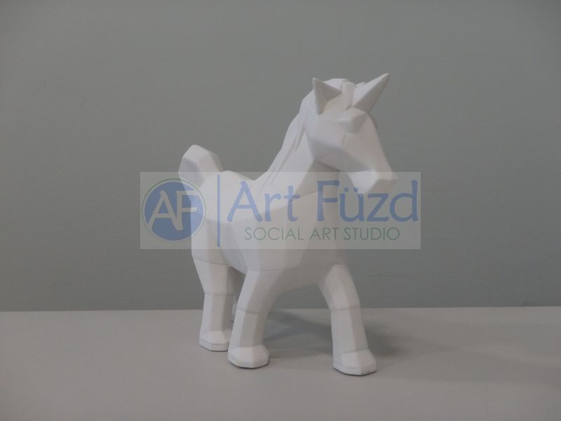 Faceted Unicorn Figurine ~ 9 x 3.5 x 8.5