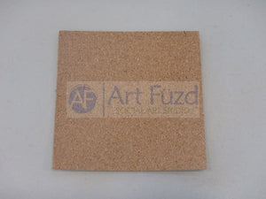 Cork Backing for 3.5 Inch Square Coaster (Self-Adhesive)