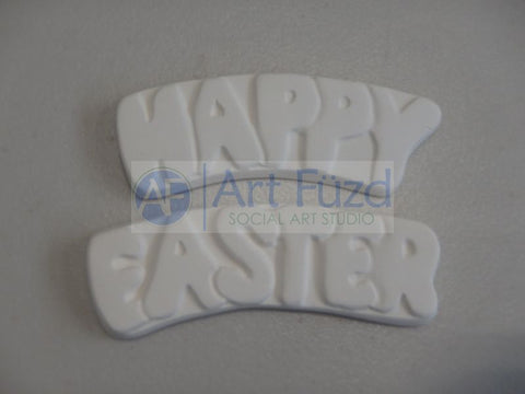 Medium Flat Word Banner Set - Happy Easter ~ 3 x 1.25 and 3 x 1.25