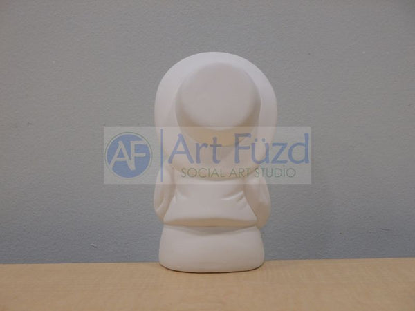 Shelf Sitting Boy in Hat Holding Candle in Lap Figurine ~ 3.5 x 3 x 8