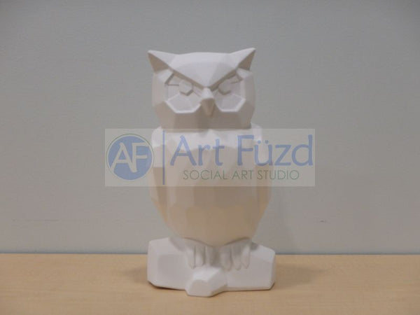 Faceted Owl Figurine ~ 6.5 x 6 x 11.25