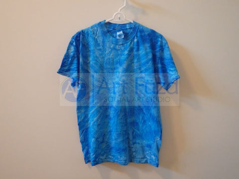Short Sleeve Tie Dye T-Shirt - Neon Blueberry