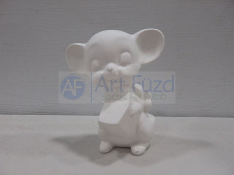 Miniature Mouse with Block of Cheese ~ 2 Styles