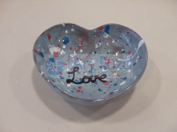 Small Organic Heart Bowl ~ 5.5 in. dia. x 1.5 in. high