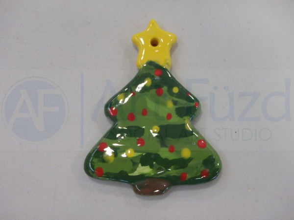 Flat Christmas Tree Holiday Ornament ~ 3.5 in. high