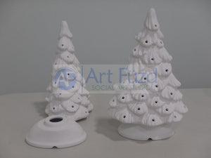 Shelf-Style Traditional Christmas Tree with Base, includes Light Kit ~ 7 x 11.25