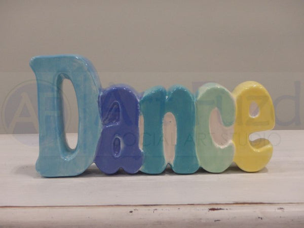 Dance Word Standing Plaque ~ 8.25 x 4