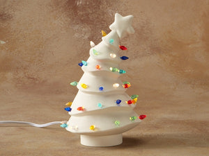 Small Whimsy Christmas Tree with Base, includes Light Kit ~ 5.5 x 9