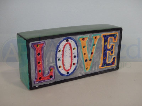 Light Up Standing LOVE Word Plaque, includes Light Kit ~ 8.5 x 4