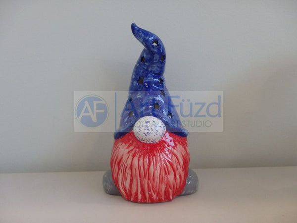Tall Hatted Gnome Lantern ~ 5 x 8.75
