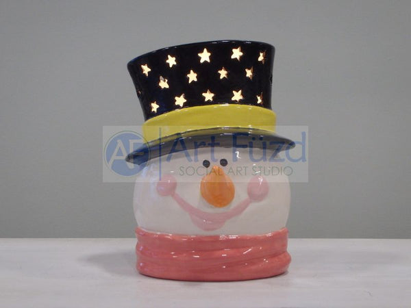 Snowman Head Light Up, includes Light Kit ~ 6.25 x 5 x 8.5
