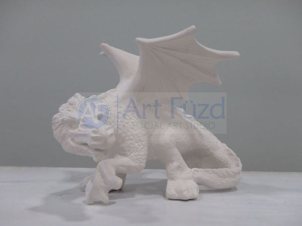 Large Crouching Dragon Figurine ~ 9.5 x 8