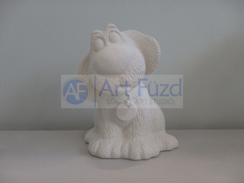 Textured Dog Bank, includes Stopper ~ 5 x 6.25