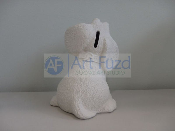 Textured Dog Bank, includes Stopper ~ 5 x 6.25