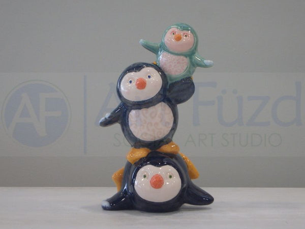 Stack of Penguins Bank, includes Stopper ~ 5 x 8.75