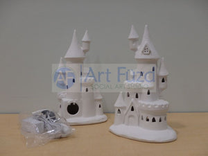 Castle Figurine, includes Light Kit ~ 6 x 9.5