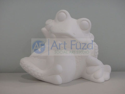 Large Wondering Frog Figurine ~ 13 x 5 x 9.5





