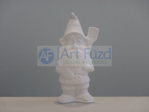 Medium Standing Brewster BBQ Holiday Gnome with Spatula Figurine ~ 5 x 2.75 x 9.5