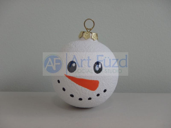Snowman Small Round Holiday Ornament (6 Designs) ~ 2 x 2