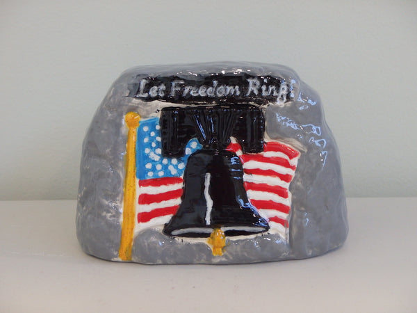 Liberty Bell Rock (Let Freedom Ring) ~ 5 x 2.75 x 3.25