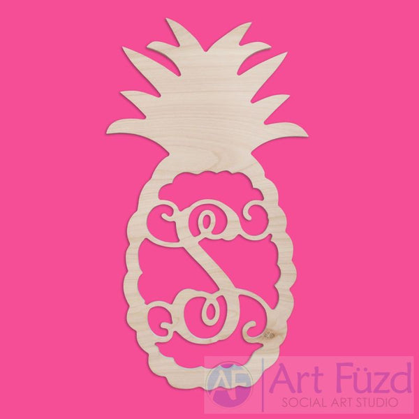 Personalized Pineapple Monogram ~ 12 x 22
