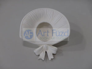 Fancy Bonnet with Ribbon Candy Holder ~ 7.25 x 7.5 x 3.75