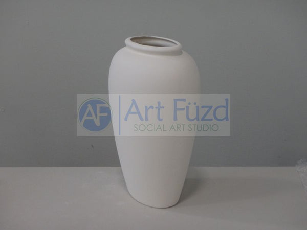 Large Tall Sloped Plain Vase ~ 7 x 6 x 11