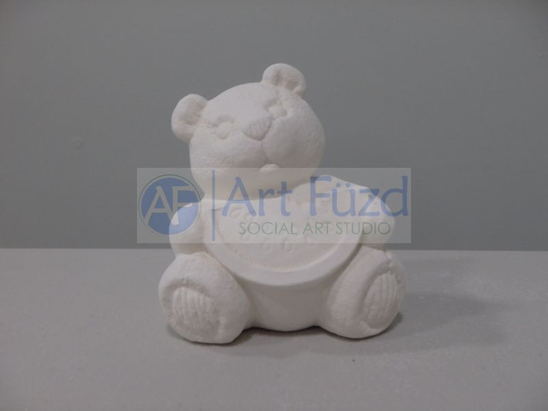 Small Calendar Bear Figurine for month of August ~ 2.75 x 2 x 3