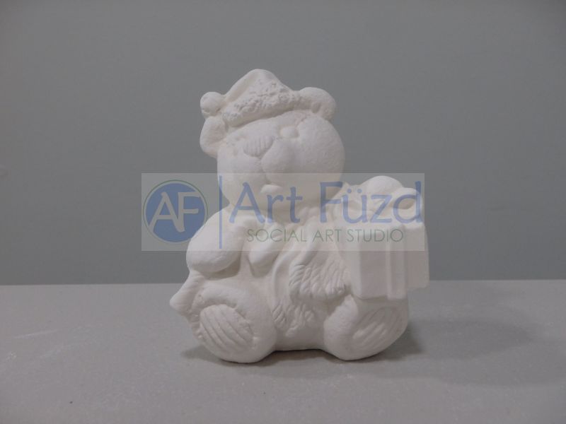 Small Calendar Bear Figurine for month of December ~ 2.75 x 2 x 3