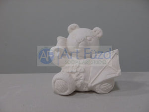 Small Calendar Bear Figurine for month of March ~ 3 x 2.25 x 2.75