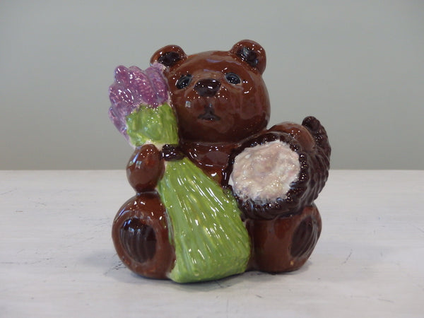 Small Calendar Bear Figurine for month of November ~ 3 x 2.25 x 3