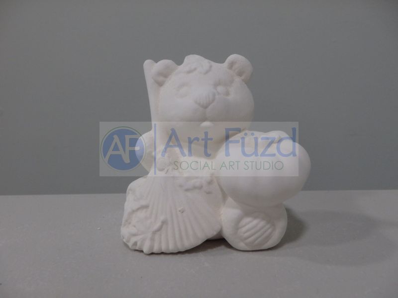 Small Calendar Bear Figurine for month of October ~ 3 x 2.25 x 3