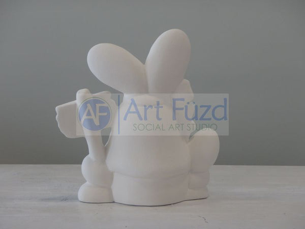 Medium Gnome Bunny Rabbit Figurine ~ 5.5 x 5.75
