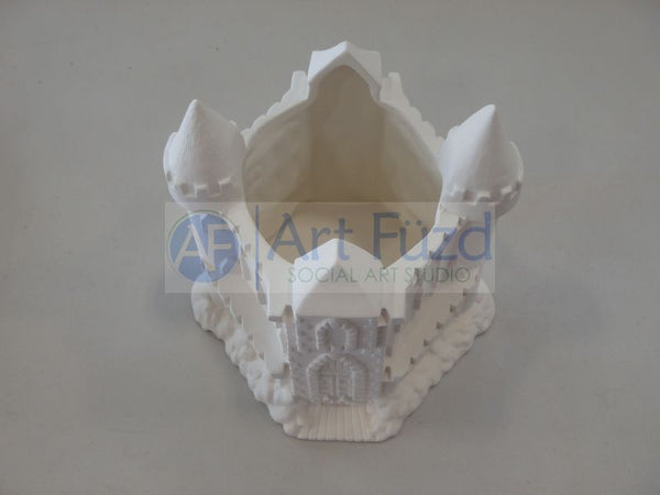 Large Two Sided Sand Castle with Escher Style Angled Steps ~ 7.75 x 7.5 x 6.75