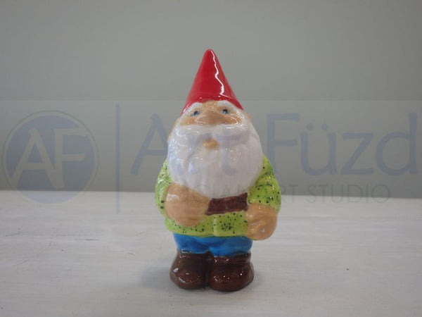 Small Vintage Standing Gnome with Beard Figurine ~ 1.25 x 1 x 4