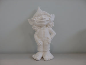 Large Standing Boy Pixie Figurine ~ 7 x 5 x 12.5