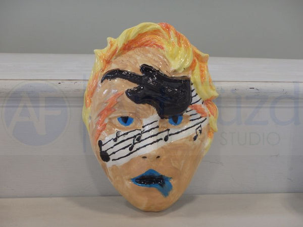 Rock and Roll Mask ~ 6 x 2 x 8.25