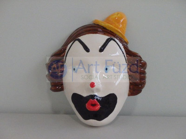 Clown with Hat Mask ~ 7.5 x 2 x 8.75