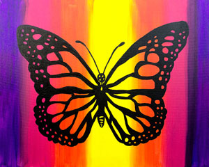 Butterfly Silhouette - 16 x 20